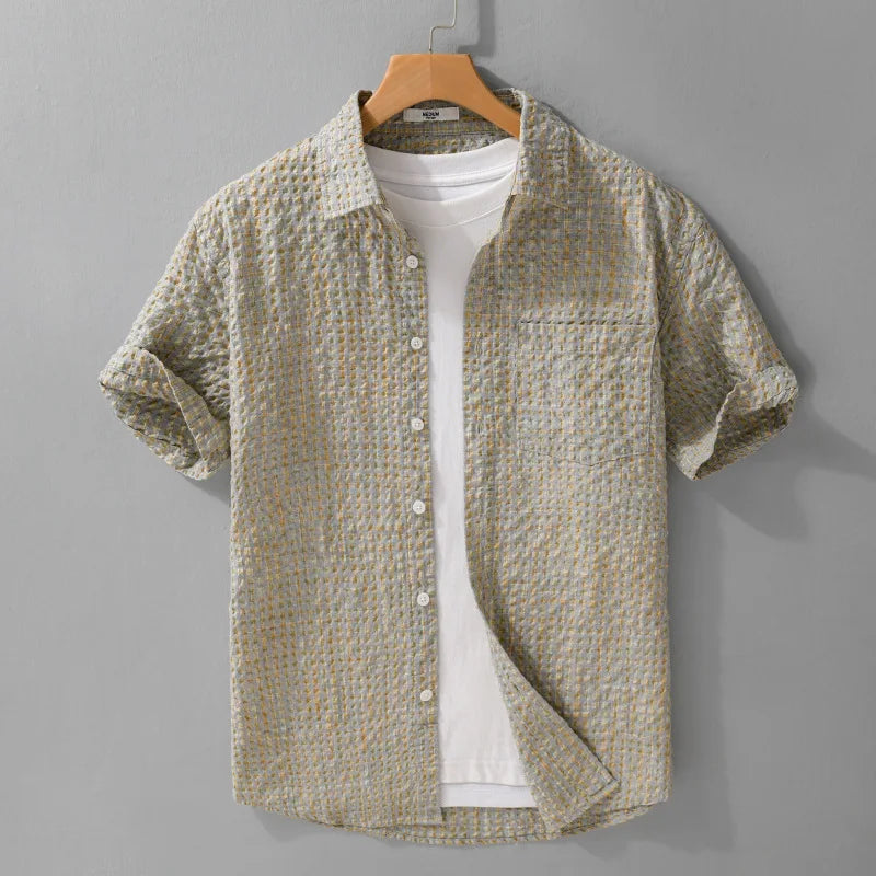 MERCER BUBBLE-WEAVE SHIRT